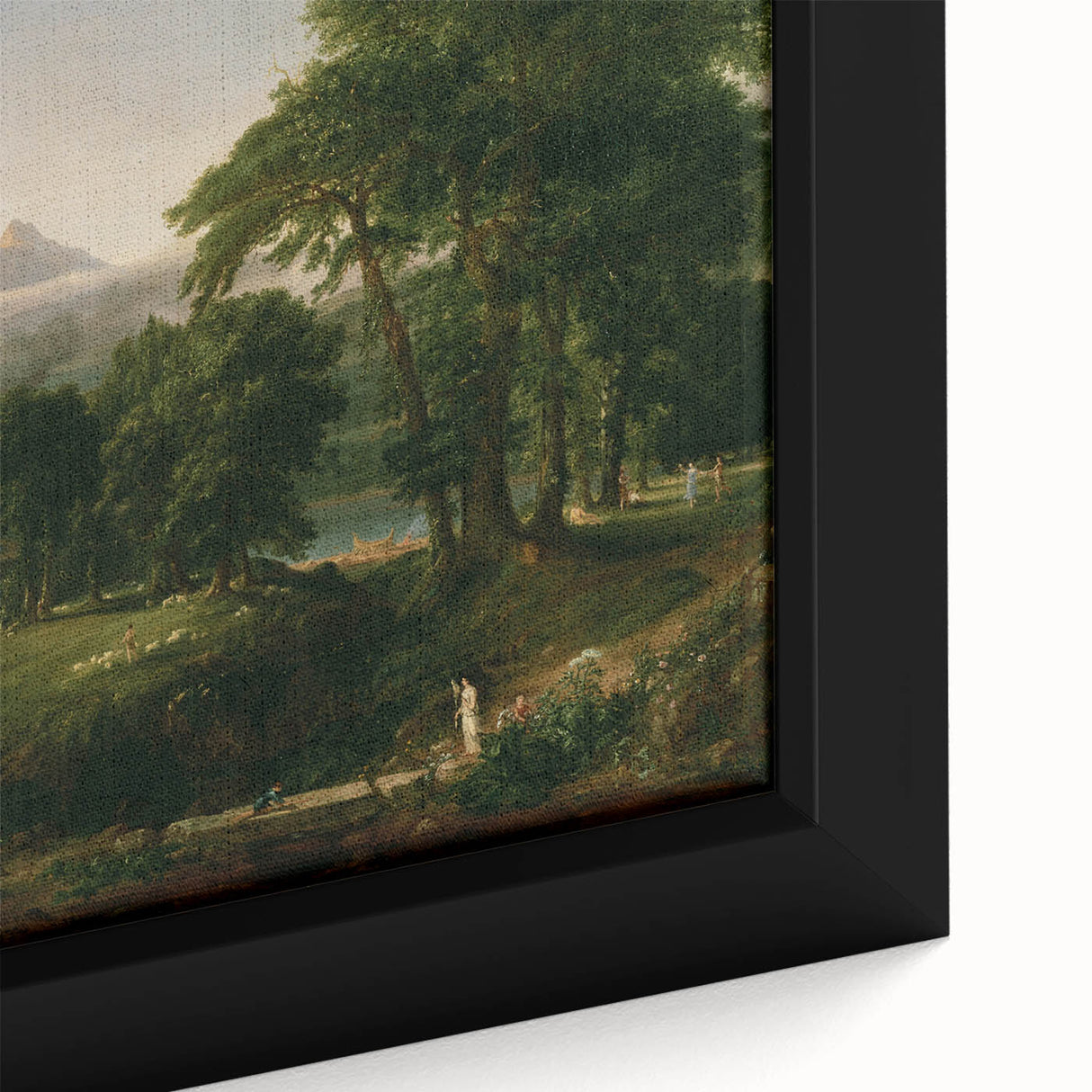 Pastoral Landscape Canvas - Romanticism Art by Thomas Cole