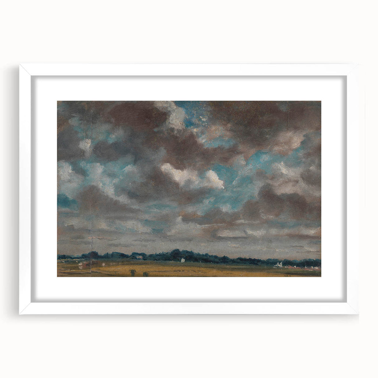 Romantic Landscape with Clouds - John Constable Canvas Print
