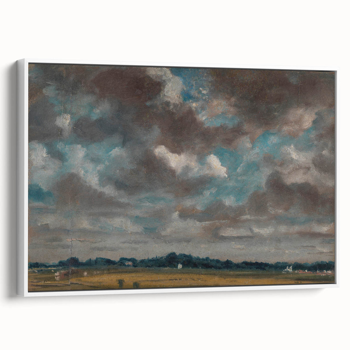 Romantic Landscape with Clouds - John Constable Canvas Print