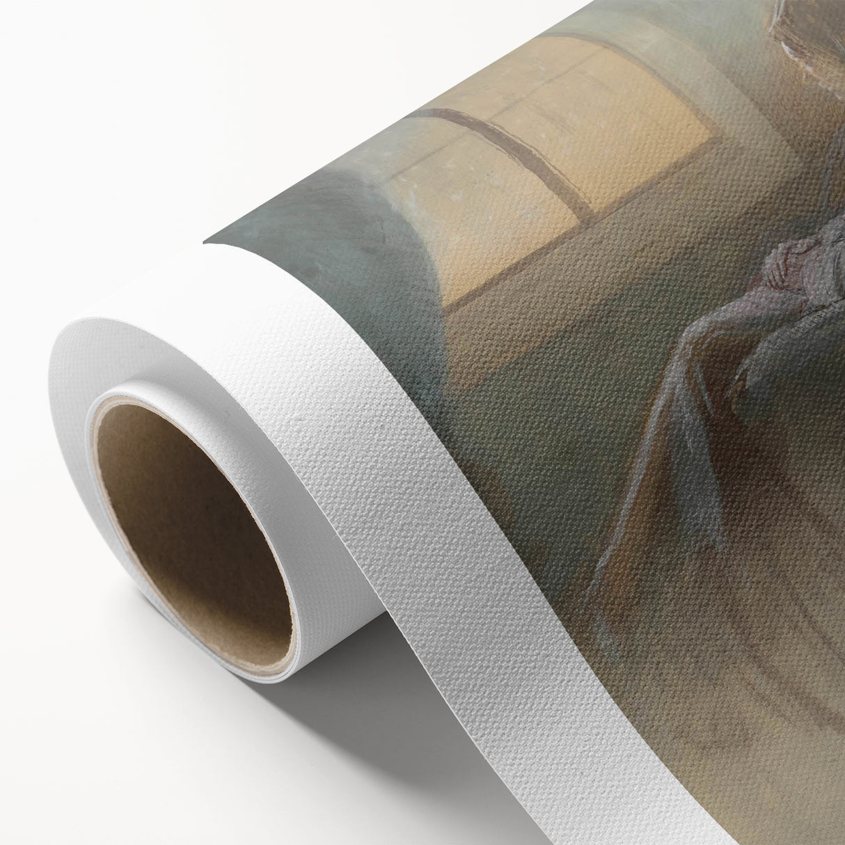 Old Woman Sitting - Romanticism Art by László Mednyánszky