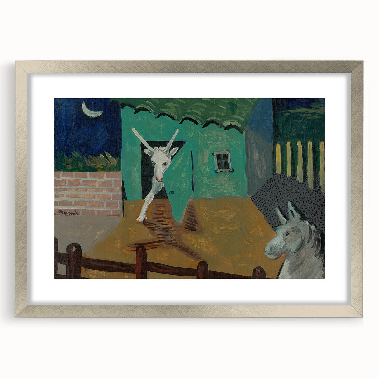 Expressionist Art - The Yard by Cyprián Majerník Wall Décor