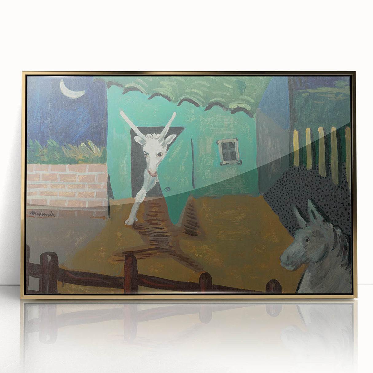 Expressionist Art - The Yard by Cyprián Majerník Wall Décor