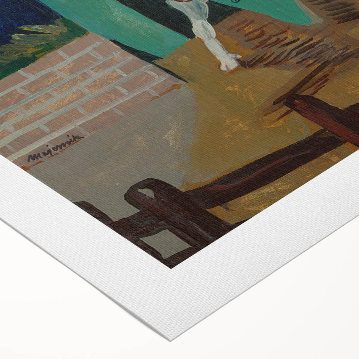 Expressionist Art - The Yard by Cyprián Majerník Wall Décor