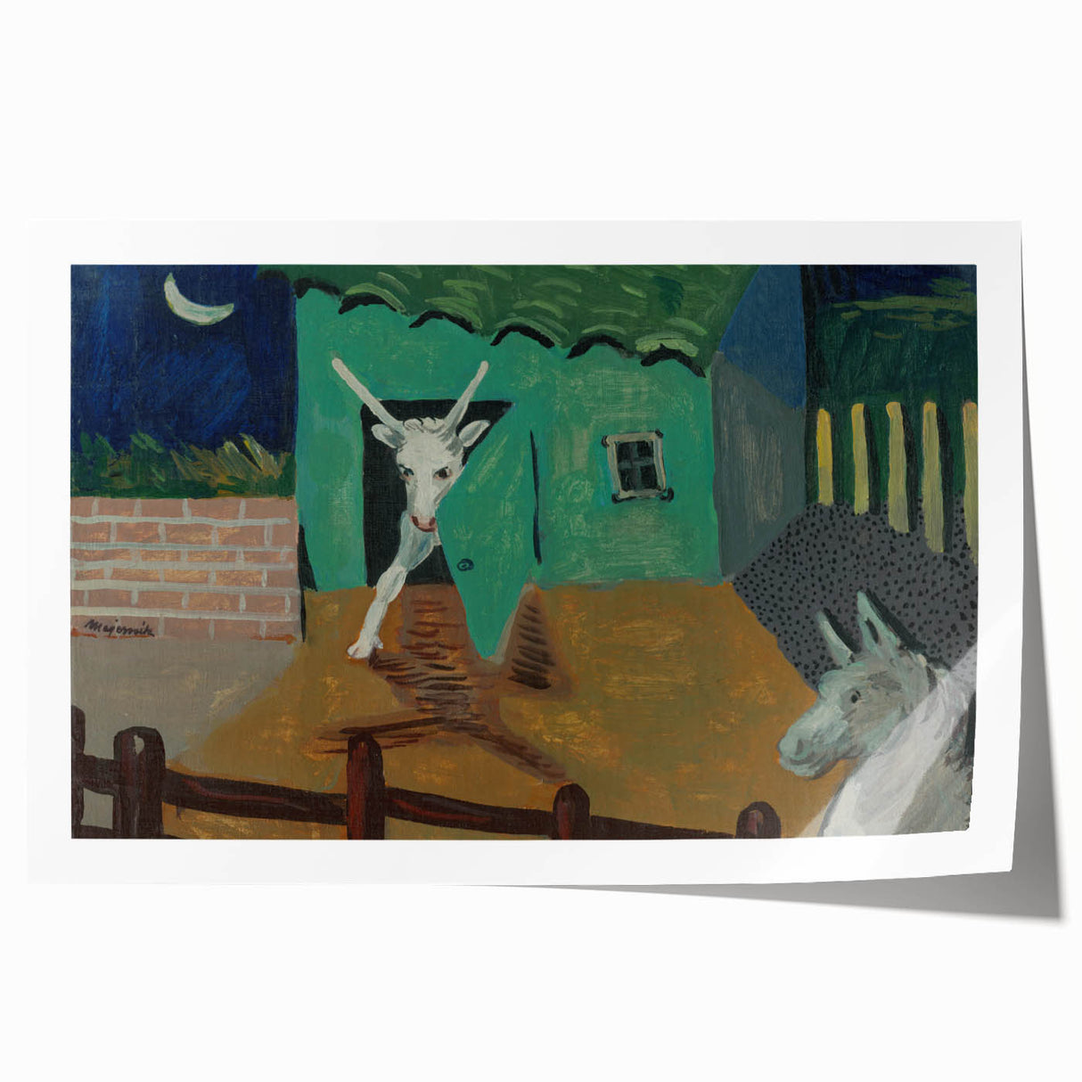 Expressionist Art - The Yard by Cyprián Majerník Wall Décor