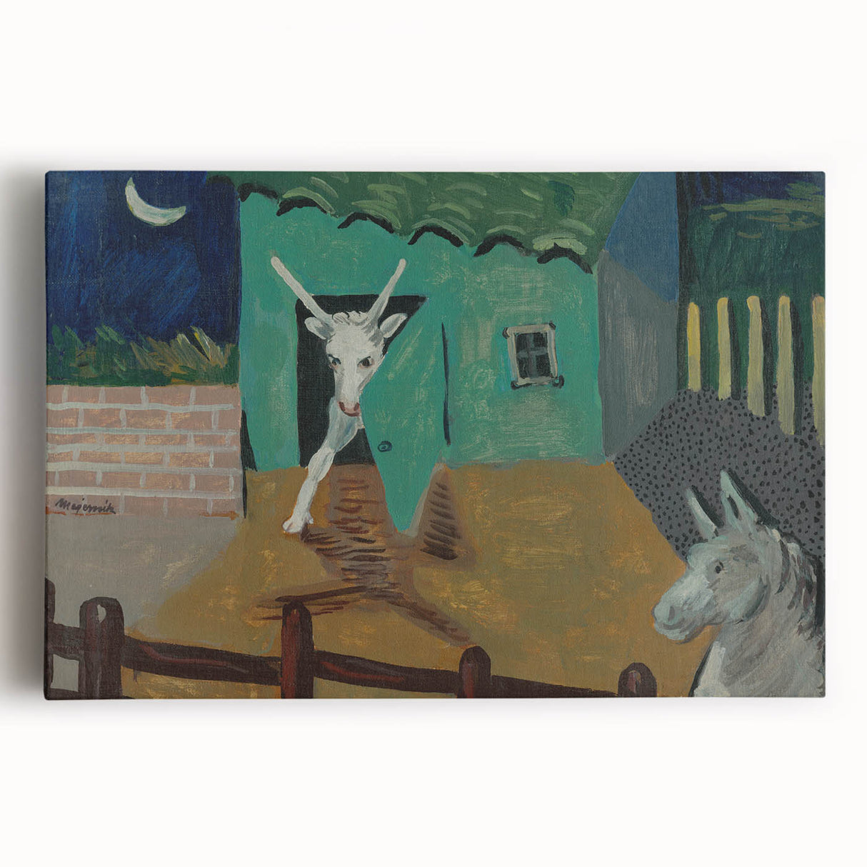 Expressionist Art - The Yard by Cyprián Majerník Wall Décor