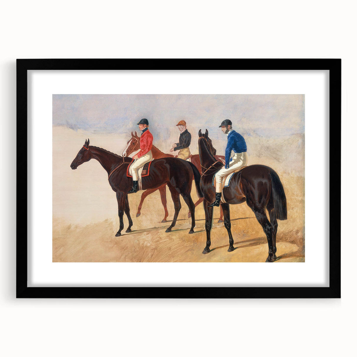 Steeplechase Riders - Romanticism Equestrian Art by John F. Herring