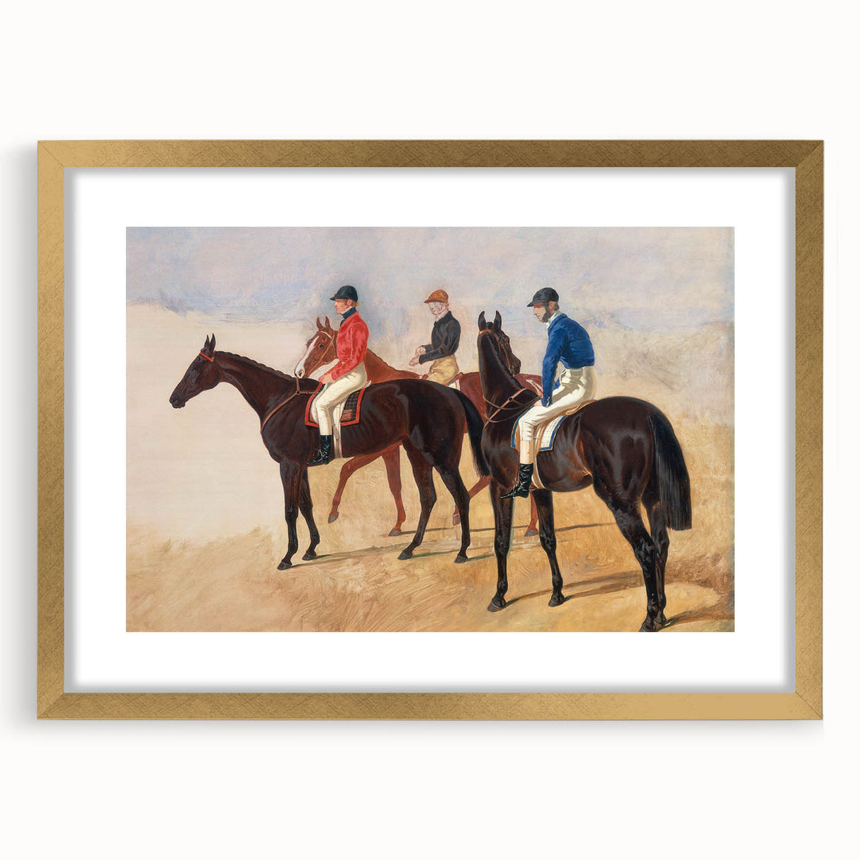 Steeplechase Riders - Romanticism Equestrian Art by John F. Herring