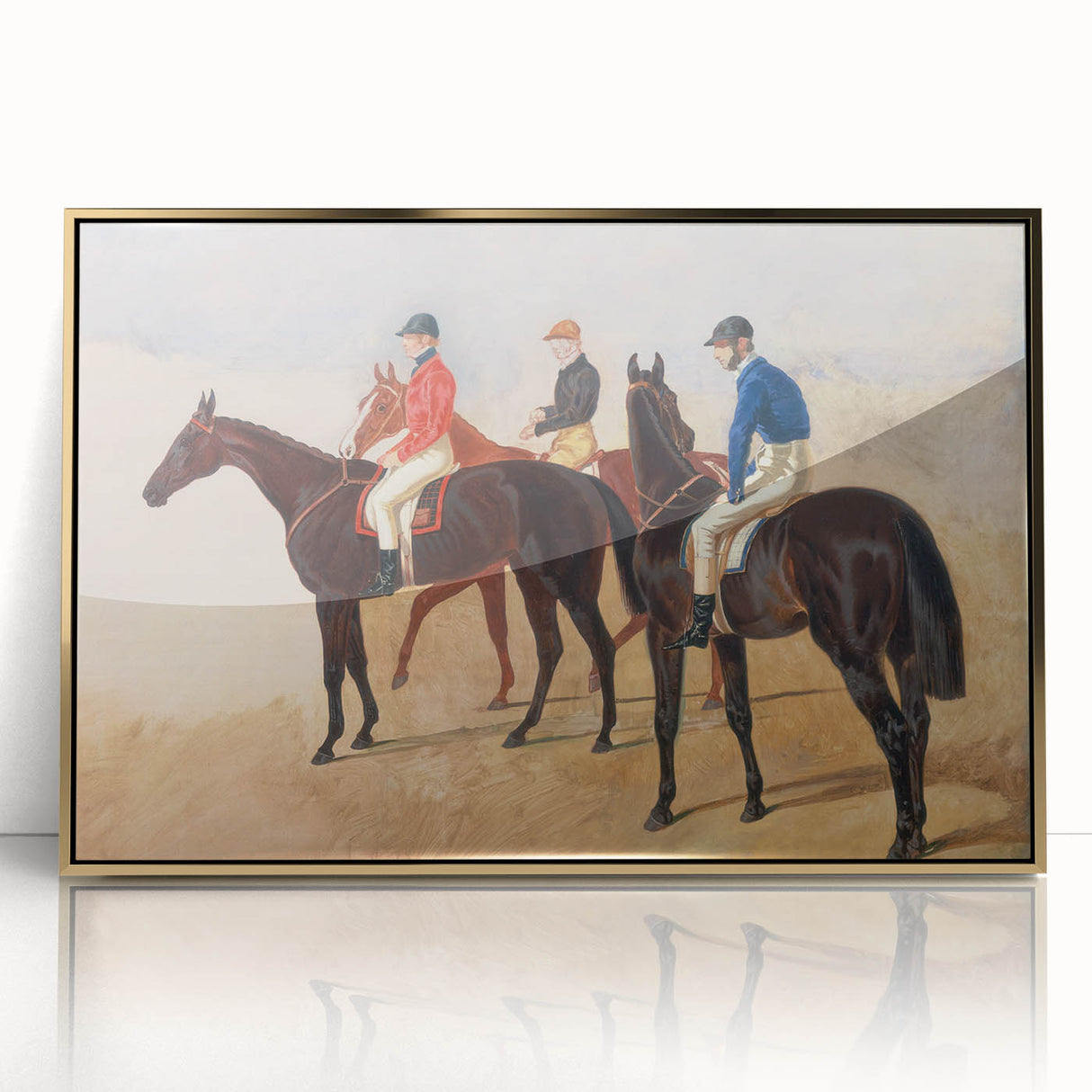 Steeplechase Riders - Romanticism Equestrian Art by John F. Herring