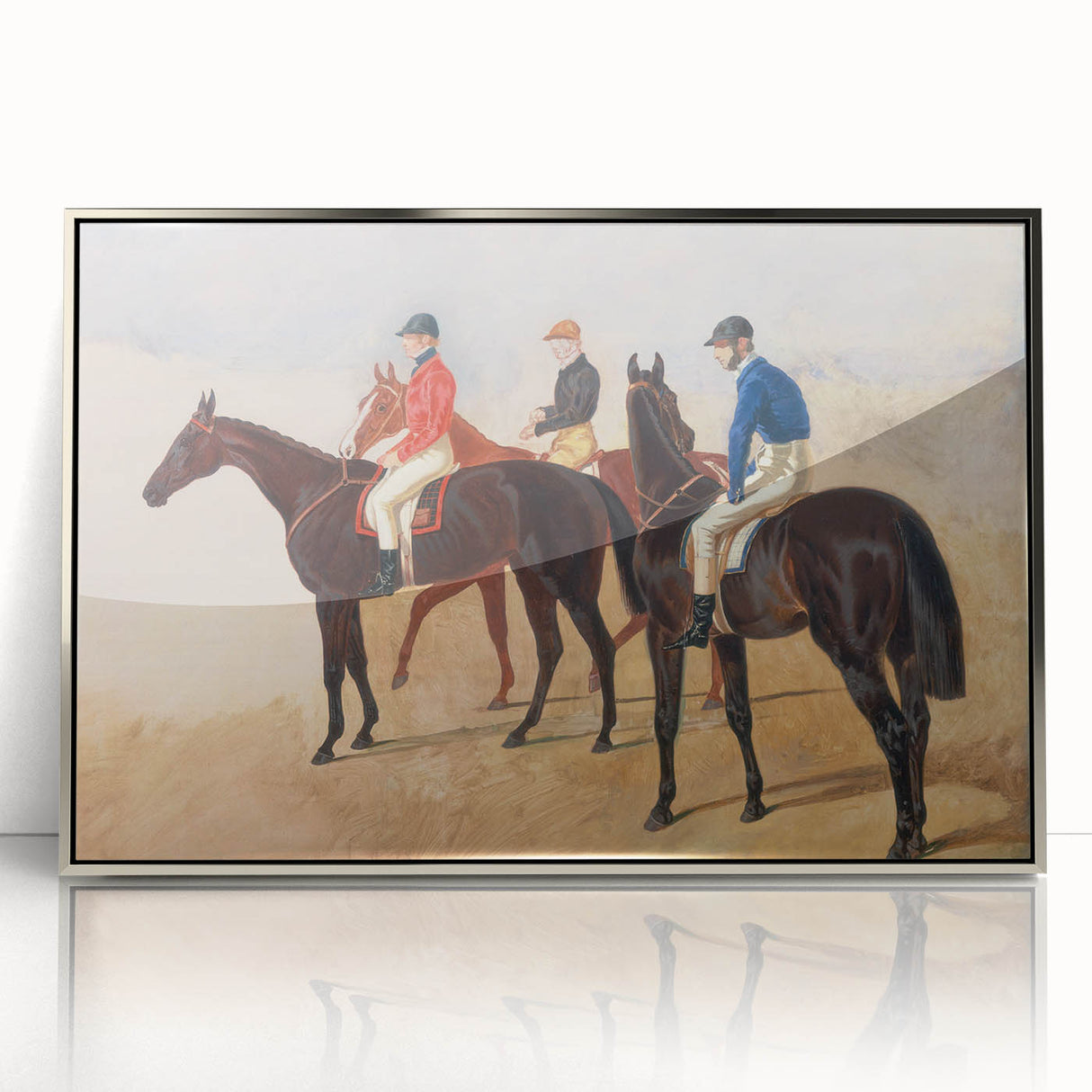 Steeplechase Riders - Romanticism Equestrian Art by John F. Herring