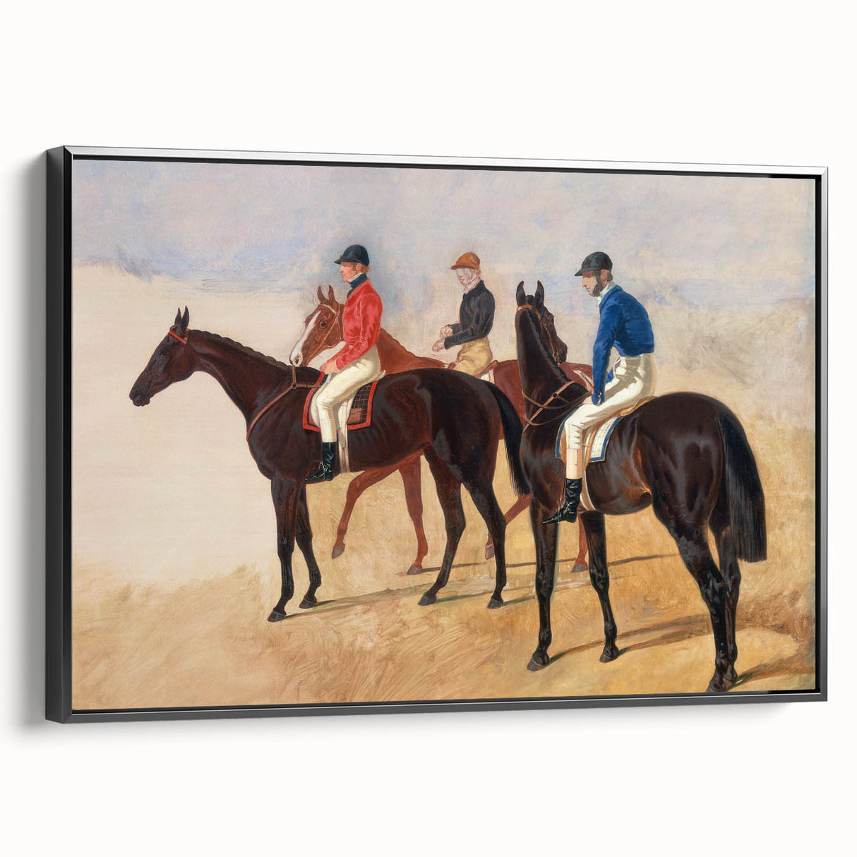 Steeplechase Riders - Romanticism Equestrian Art by John F. Herring