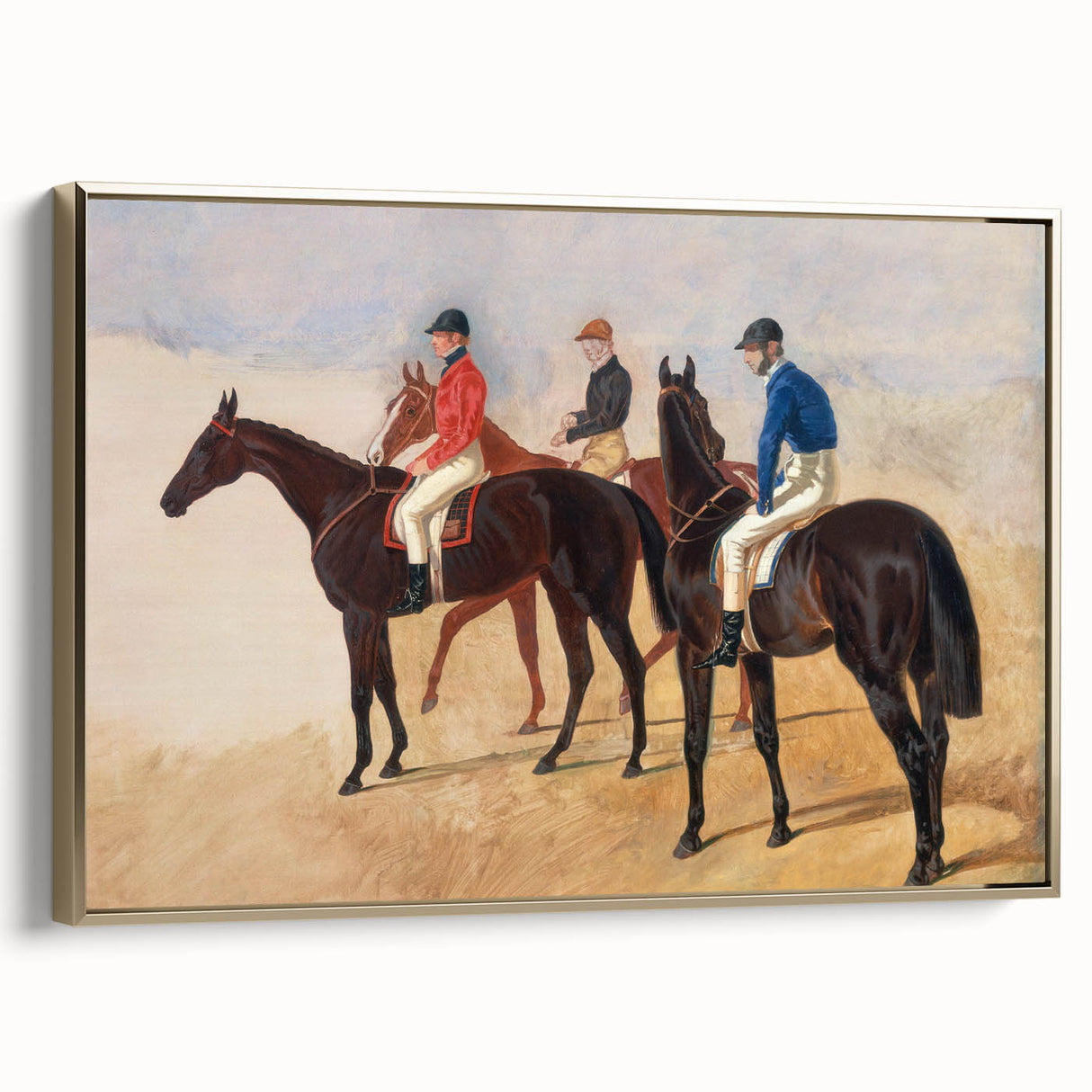 Steeplechase Riders - Romanticism Equestrian Art by John F. Herring