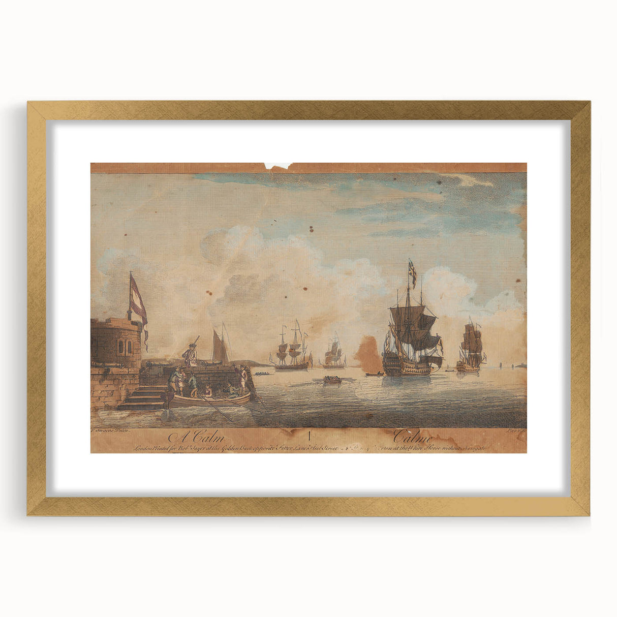 A Calm - Nautical Romanticism Landscape Wall Art