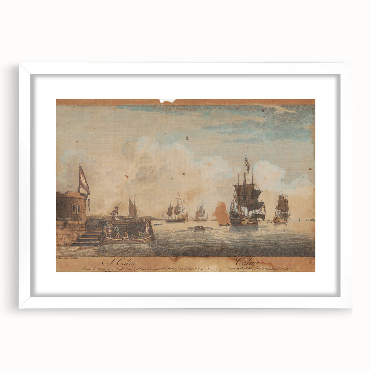 A Calm - Nautical Romanticism Landscape Wall Art
