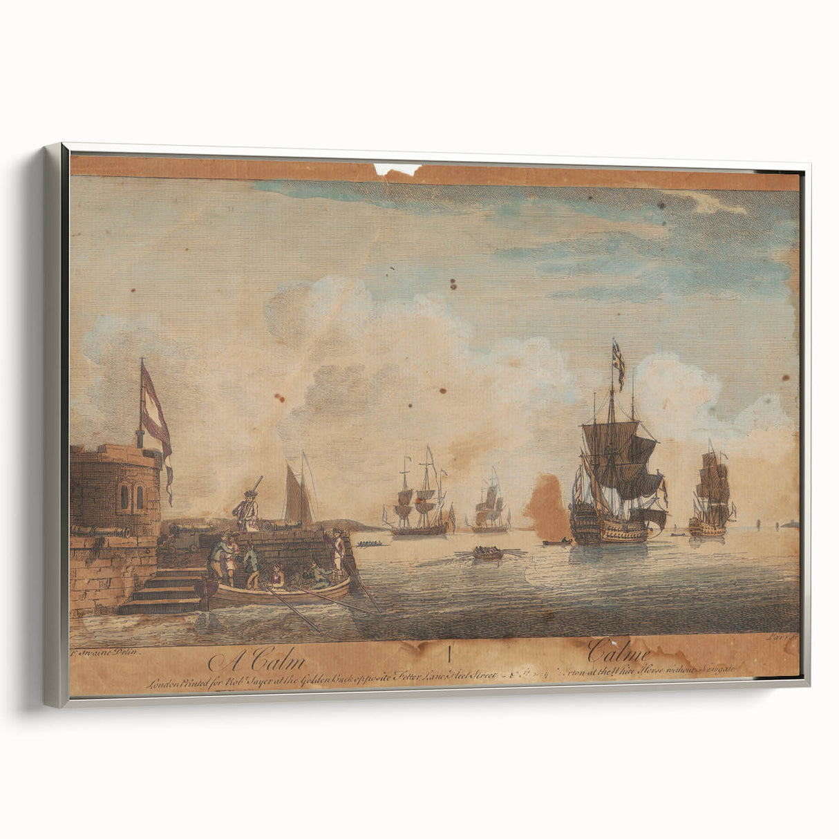 A Calm - Nautical Romanticism Landscape Wall Art