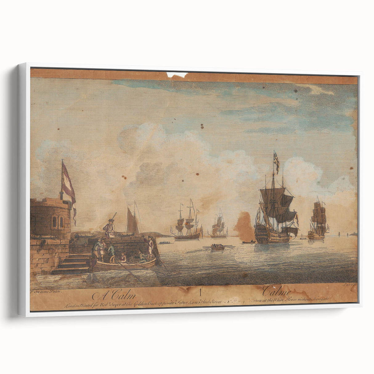 A Calm - Nautical Romanticism Landscape Wall Art