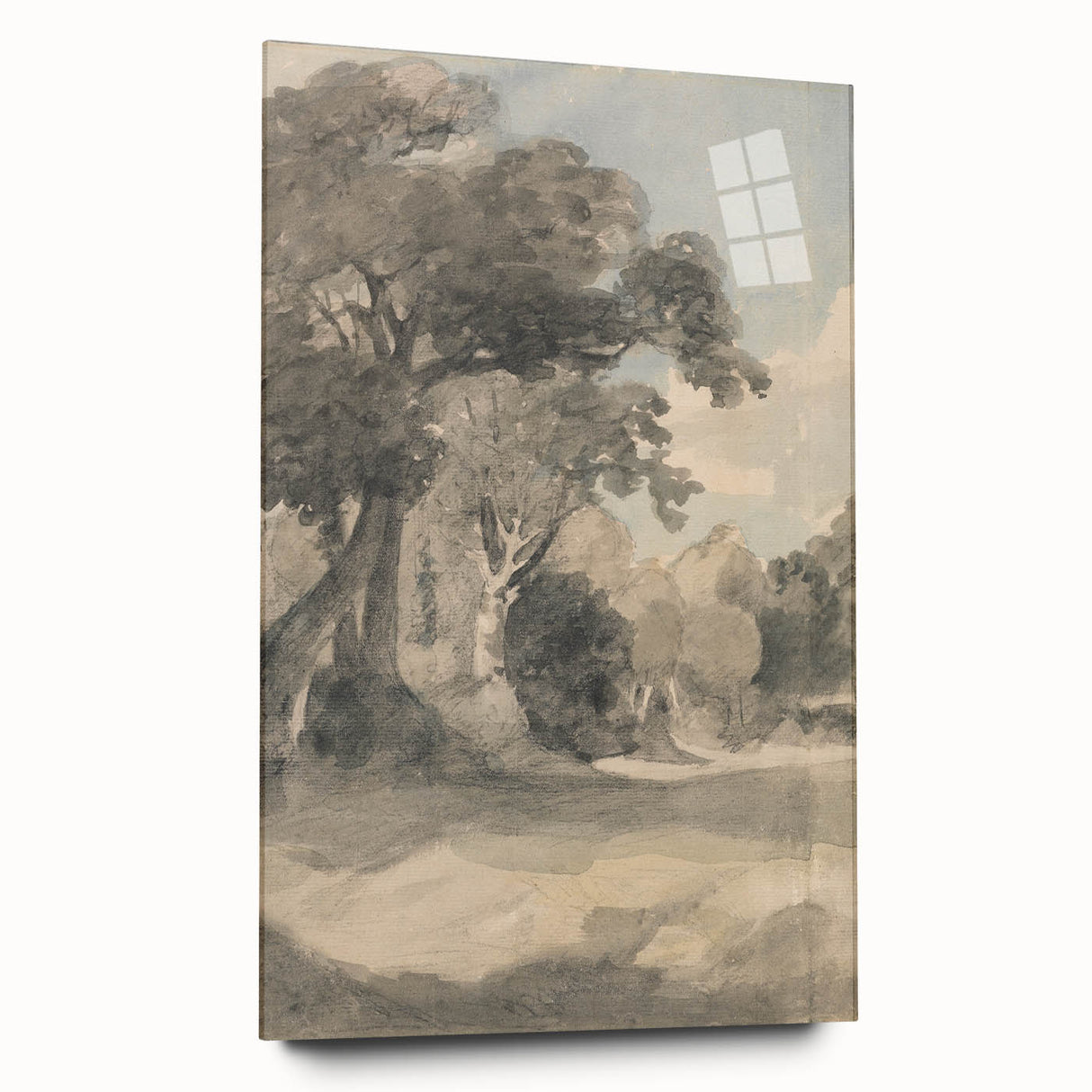 Romanticism Art Print: Trees in a Meadow by John Constable Canvas