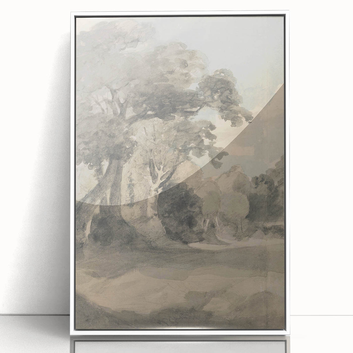 Romanticism Art Print: Trees in a Meadow by John Constable Canvas