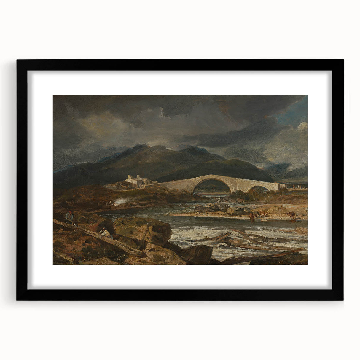 Romanticism Landscape Art: Tummel Bridge, Perthshire Canvas Print