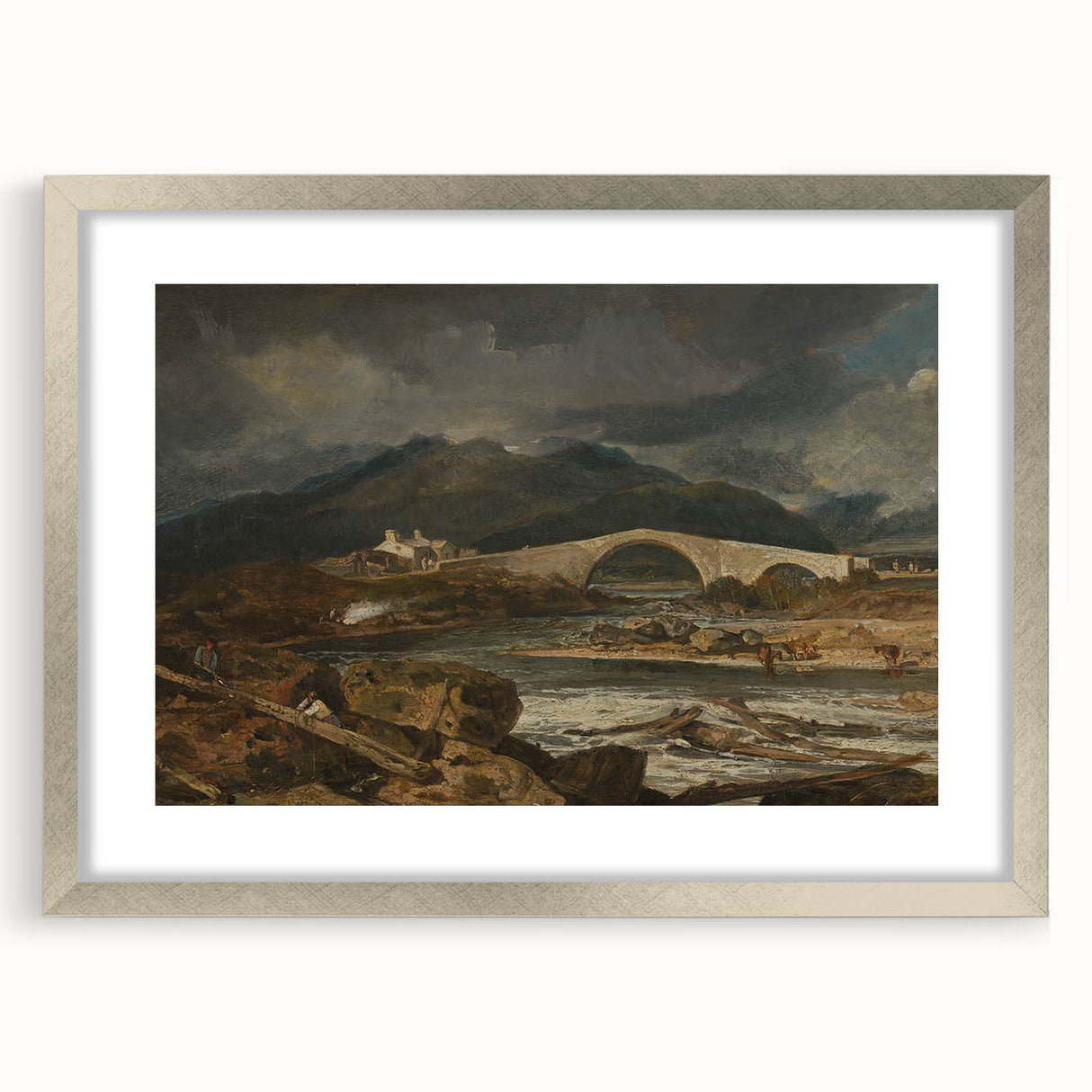 Romanticism Landscape Art: Tummel Bridge, Perthshire Canvas Print