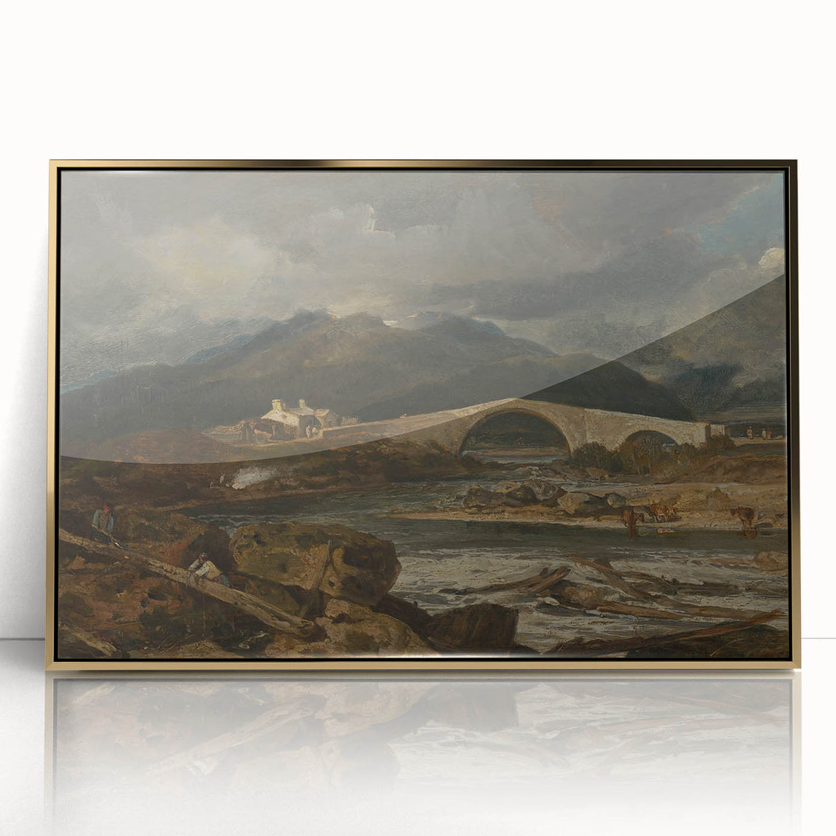 Romanticism Landscape Art: Tummel Bridge, Perthshire Canvas Print
