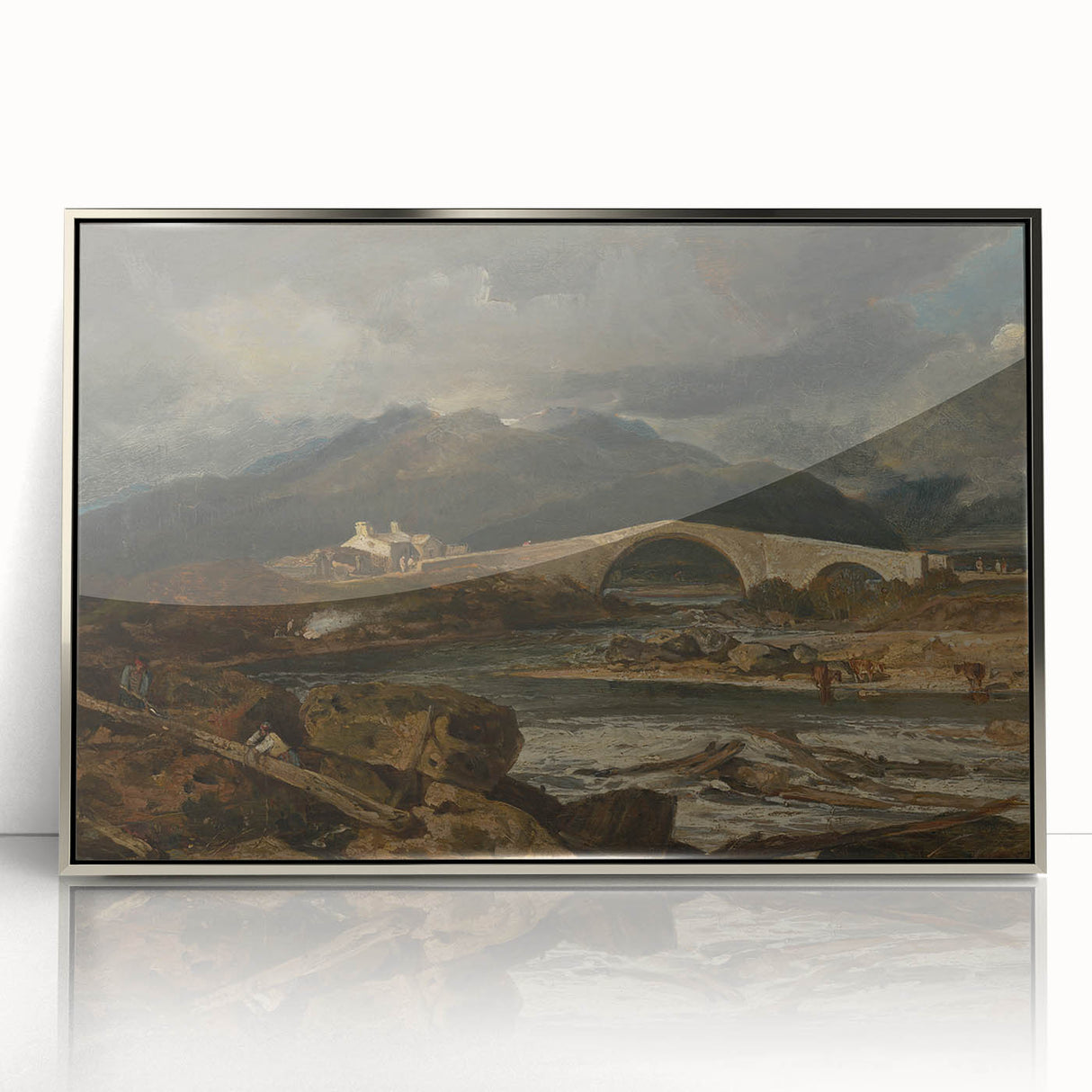 Romanticism Landscape Art: Tummel Bridge, Perthshire Canvas Print