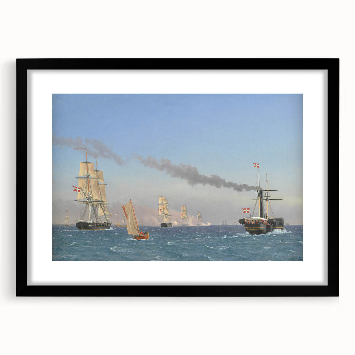 "Romanticism Art: Nautical Scene - Historical Maritime Canvas Print"