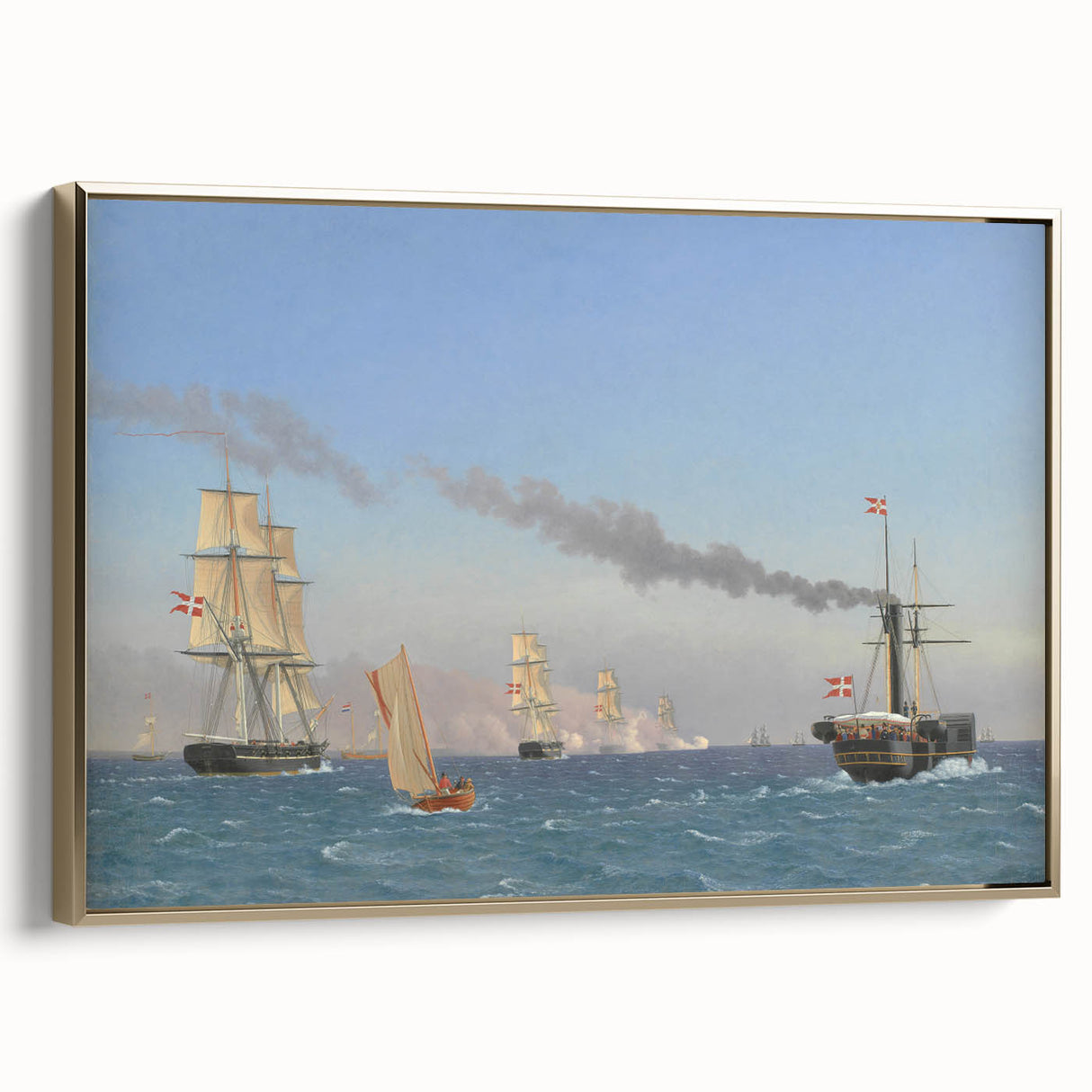 "Romanticism Art: Nautical Scene - Historical Maritime Canvas Print"