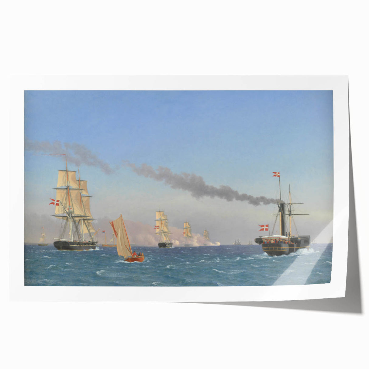 "Romanticism Art: Nautical Scene - Historical Maritime Canvas Print"