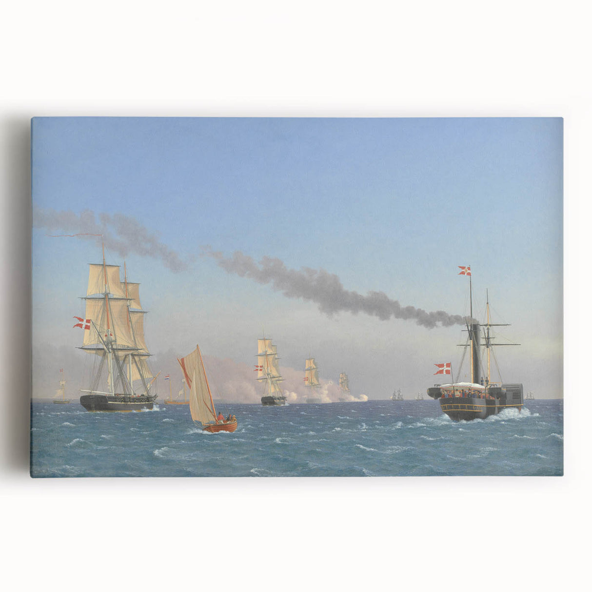 "Romanticism Art: Nautical Scene - Historical Maritime Canvas Print"