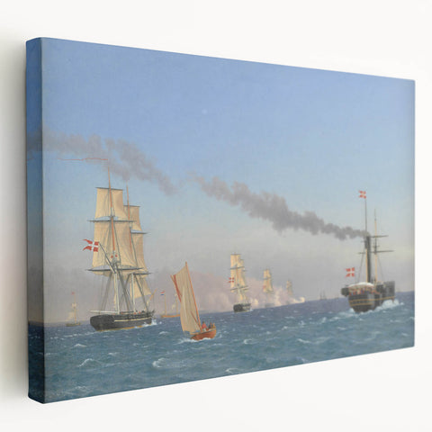"Romanticism Art: Nautical Scene - Historical Maritime Canvas Print"
