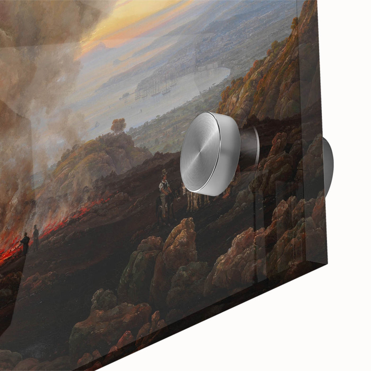 Romanticism Art: Eruption of Vesuvius - Historical Canvas Print