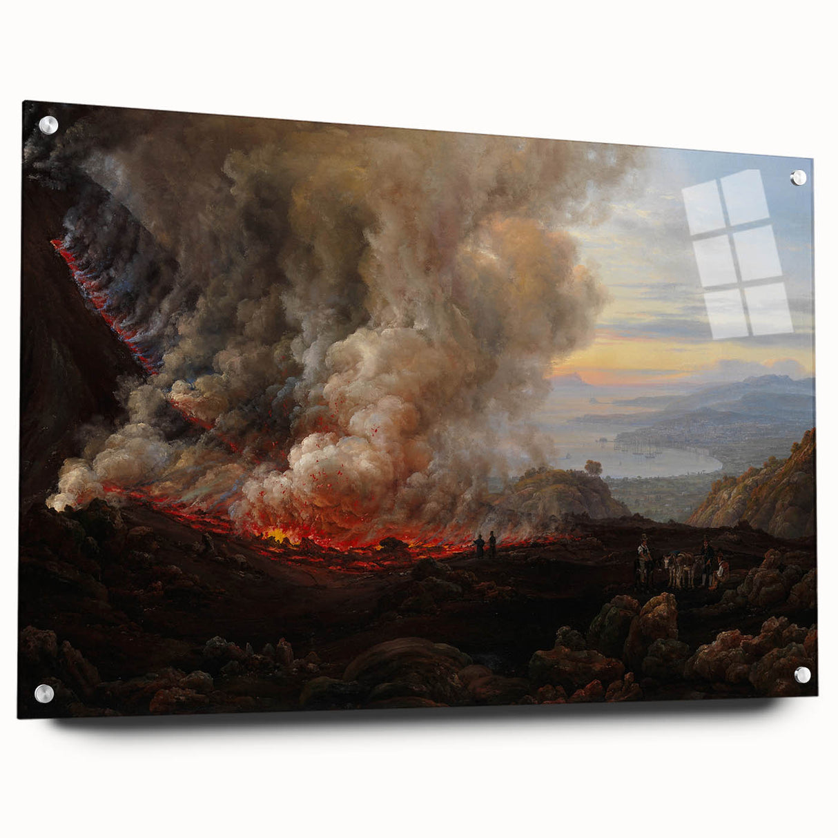 Romanticism Art: Eruption of Vesuvius - Historical Canvas Print
