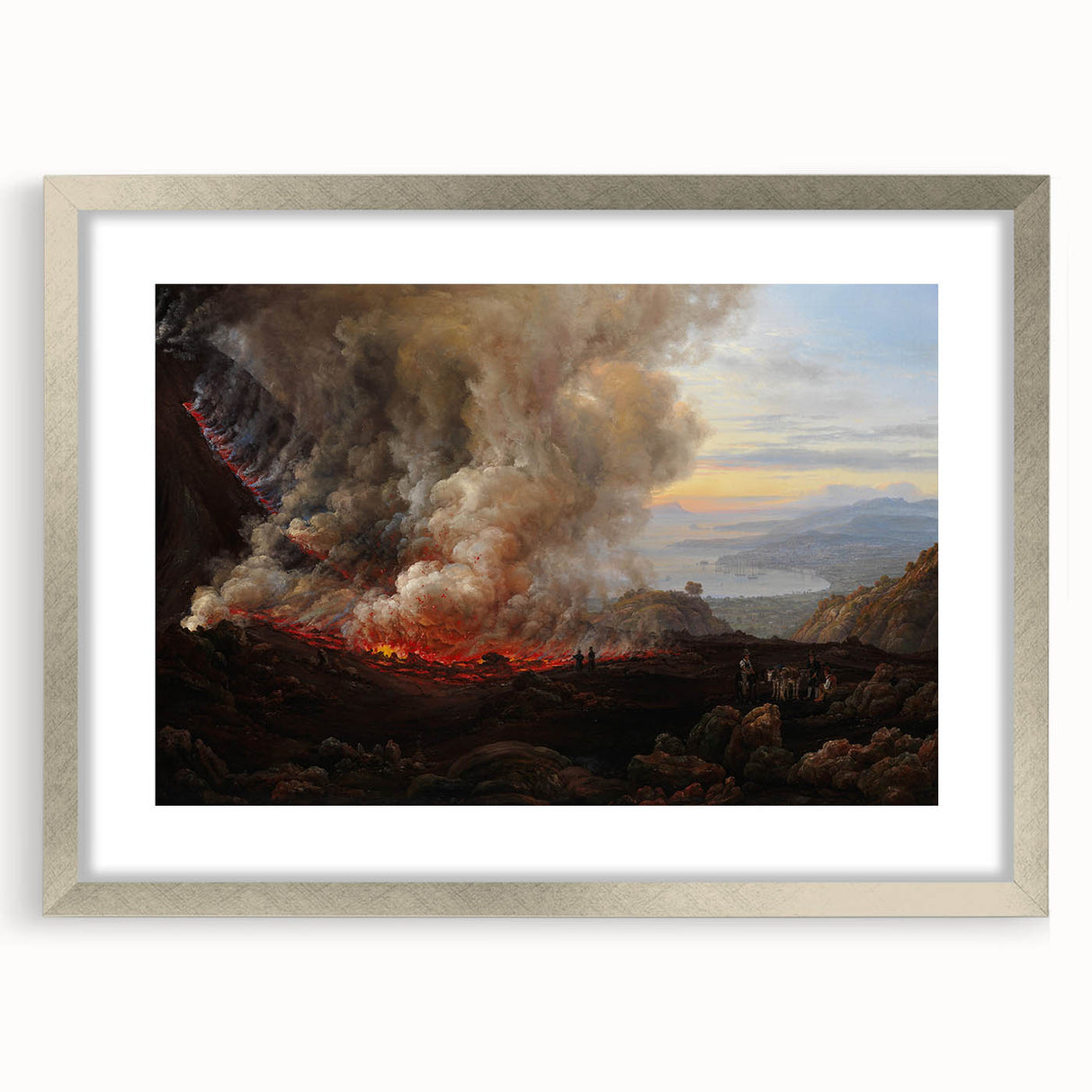 Romanticism Art: Eruption of Vesuvius - Historical Canvas Print