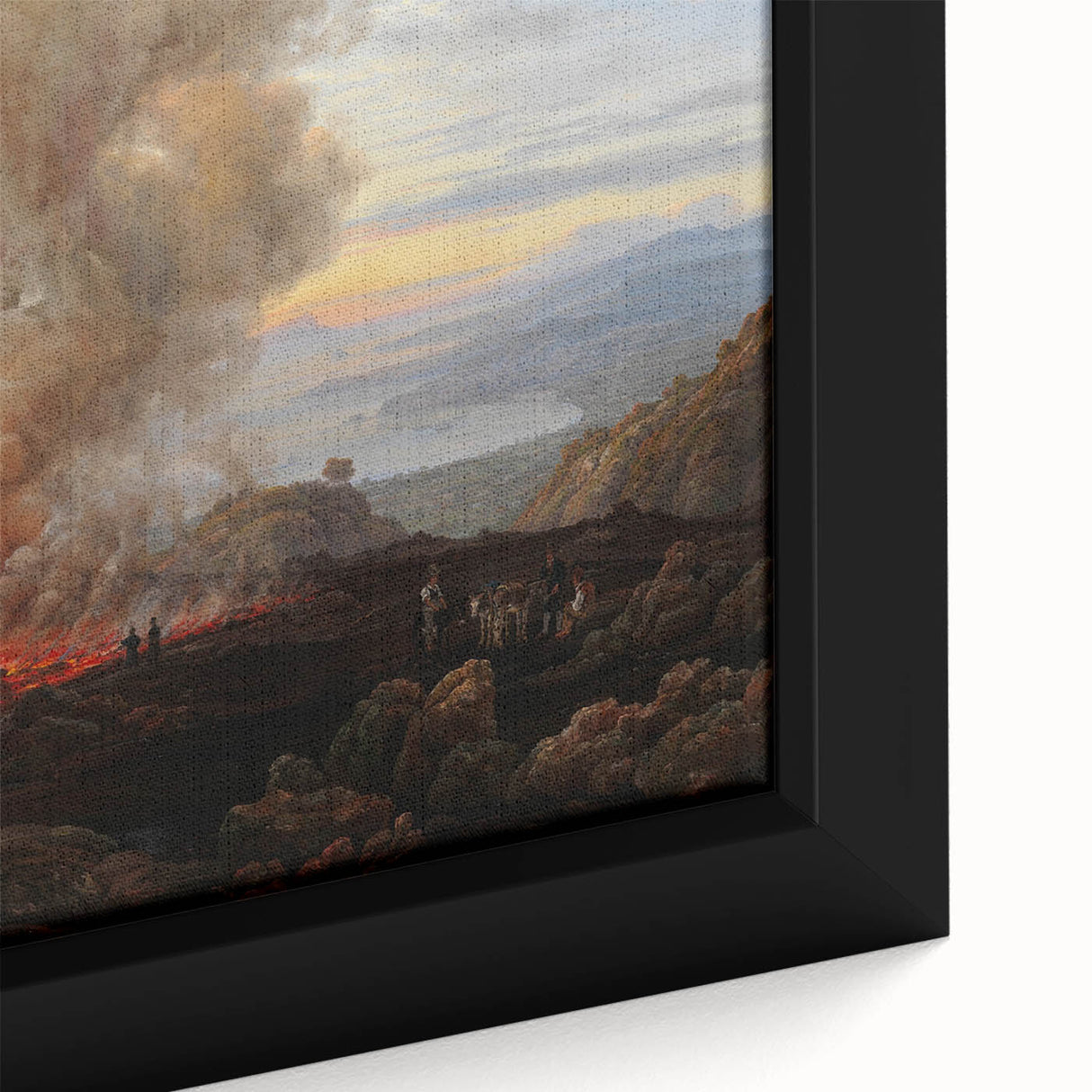 Romanticism Art: Eruption of Vesuvius - Historical Canvas Print