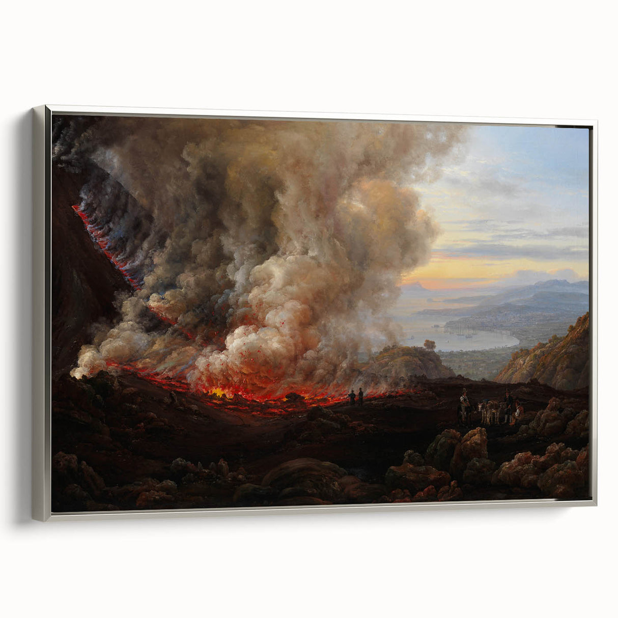 Romanticism Art: Eruption of Vesuvius - Historical Canvas Print