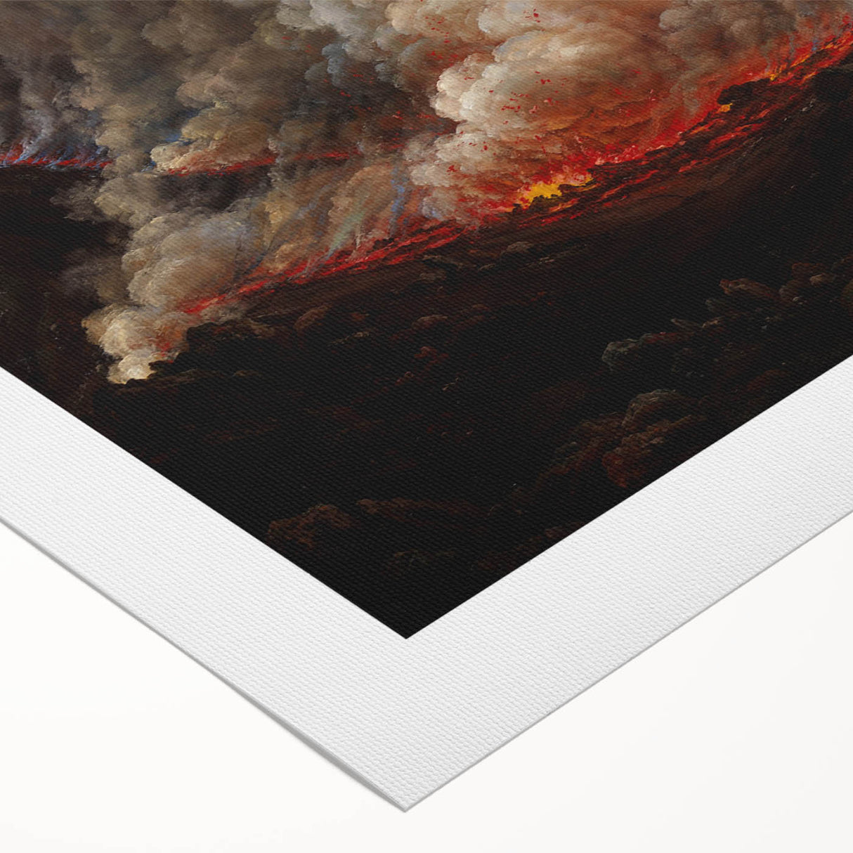 Romanticism Art: Eruption of Vesuvius - Historical Canvas Print