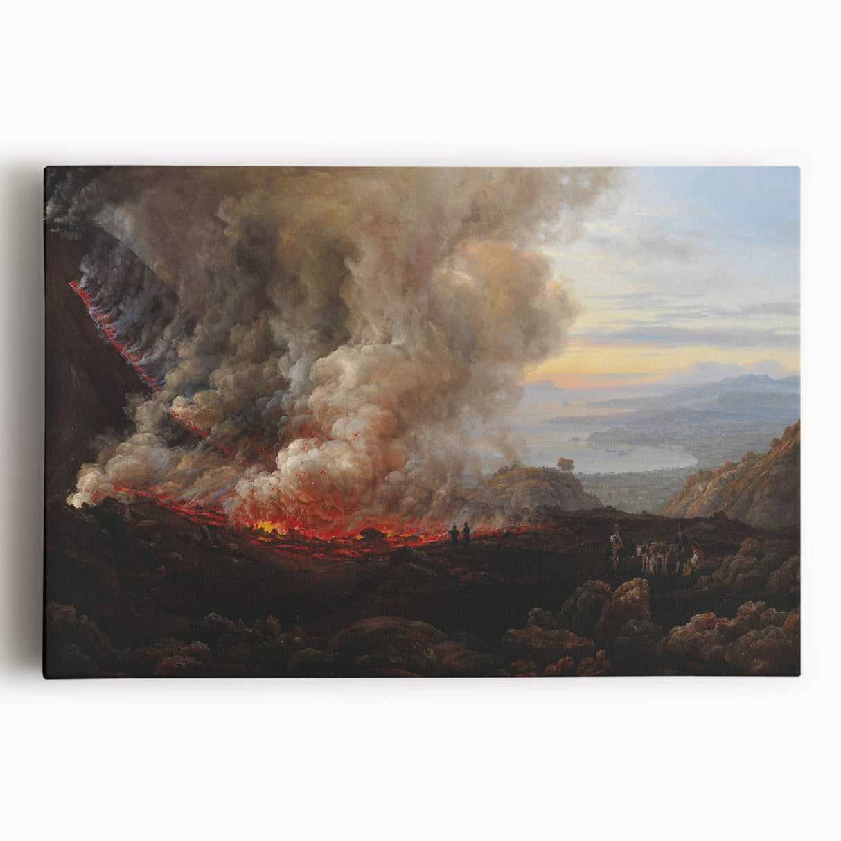 Romanticism Art: Eruption of Vesuvius - Historical Canvas Print