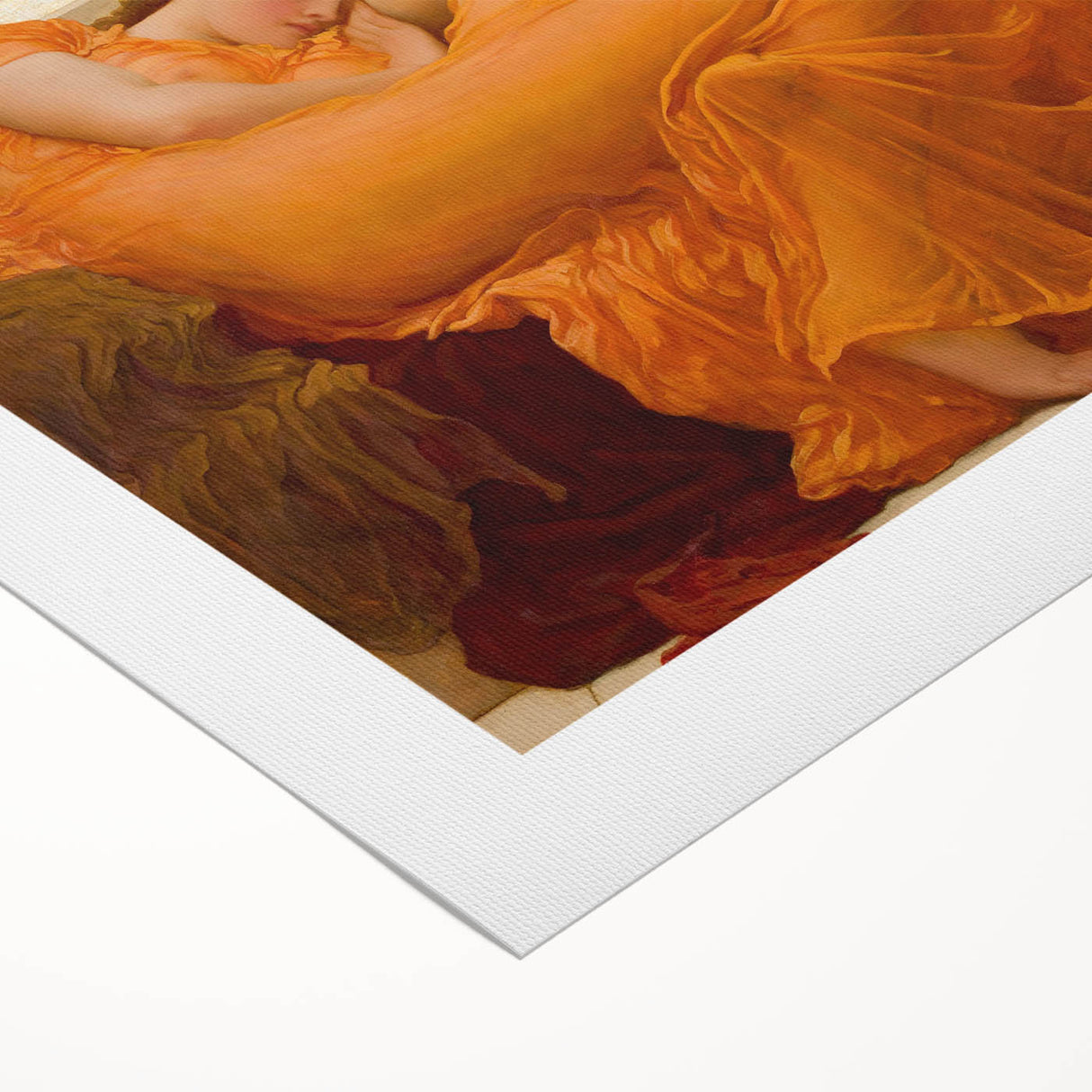 "Romanticism Art: Flaming June - Historical Canvas Print Masterpiece"
