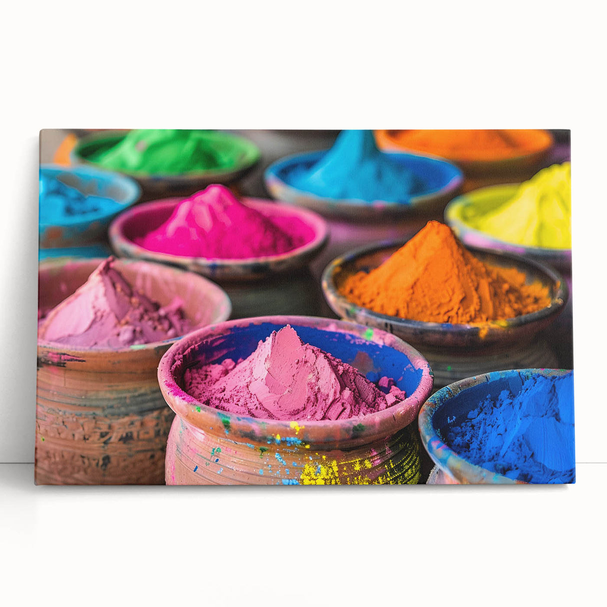 Black and white stretched canvas of the Taj Mahal, ideal for kitchen wall art or bedroom ambiance.