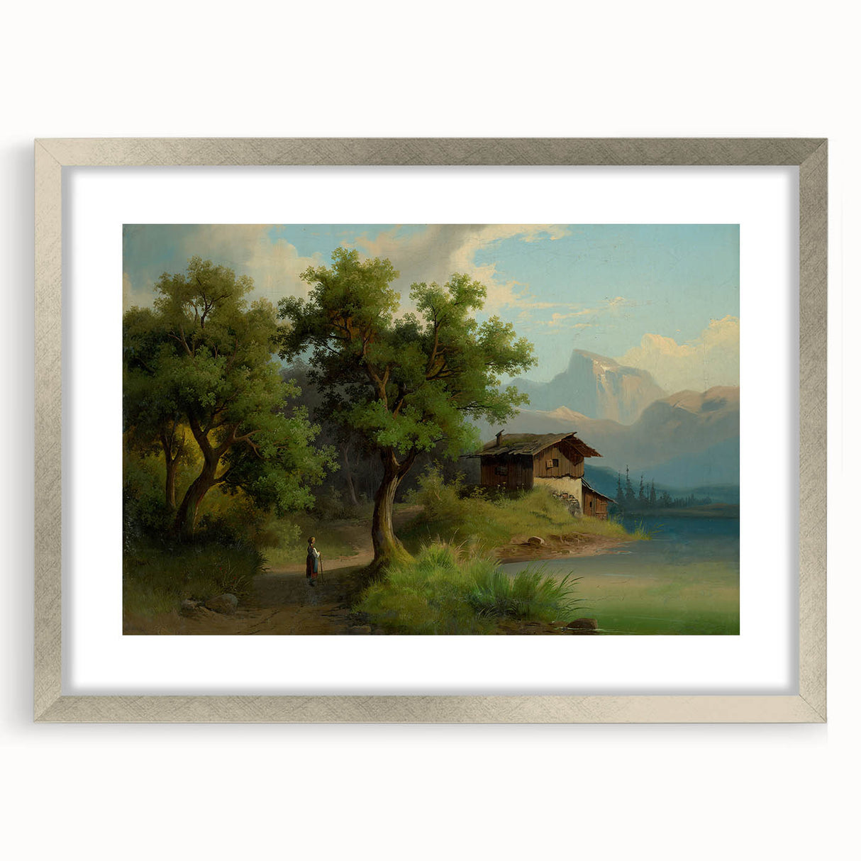 Famous Romantic Era Art: Alpine Landscape - Romanticism Canvas Print