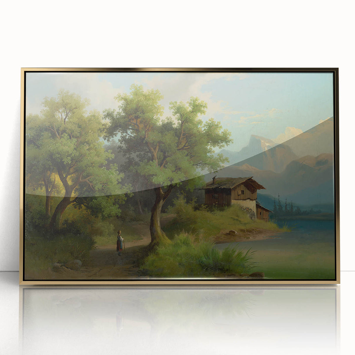 Famous Romantic Era Art: Alpine Landscape - Romanticism Canvas Print