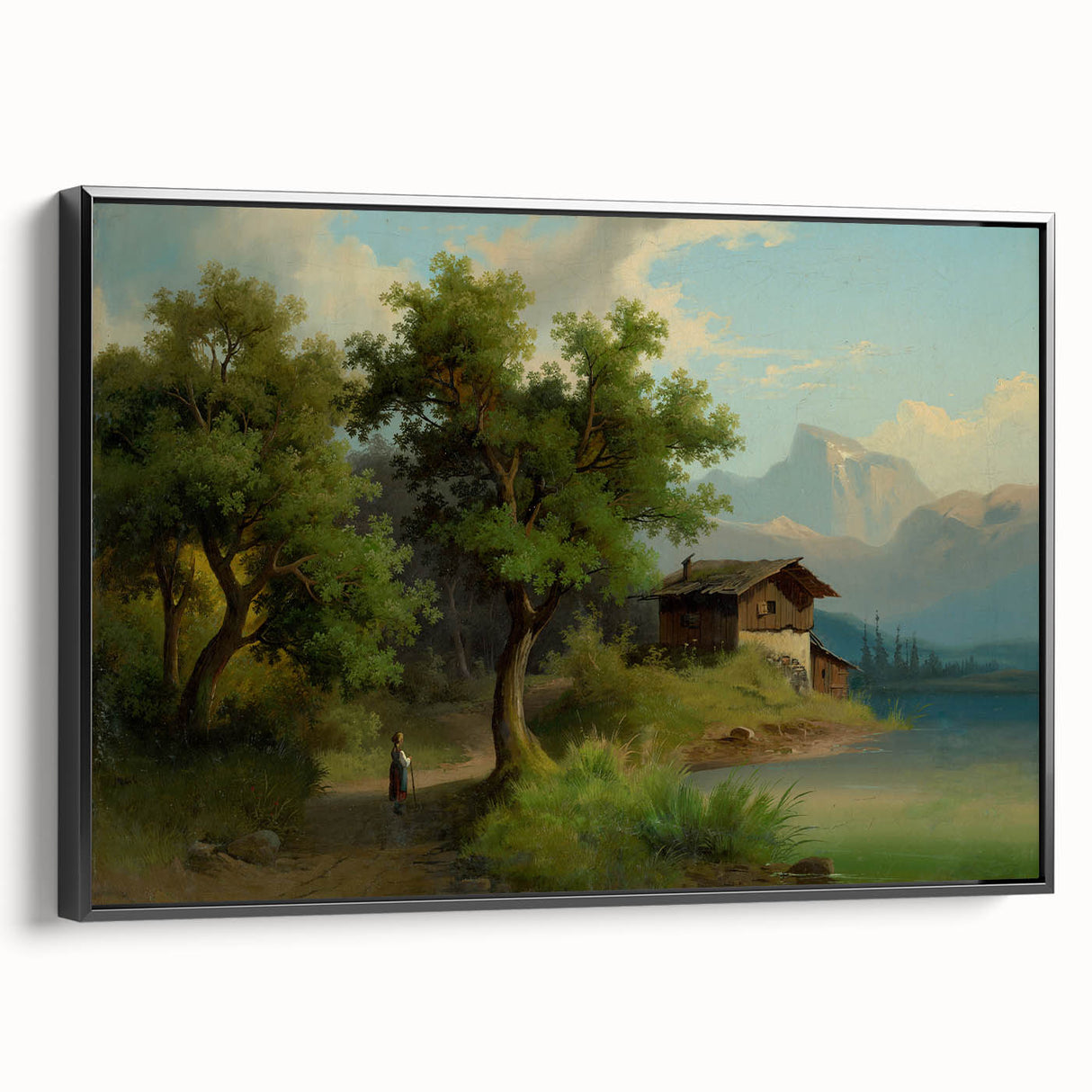 Famous Romantic Era Art: Alpine Landscape - Romanticism Canvas Print