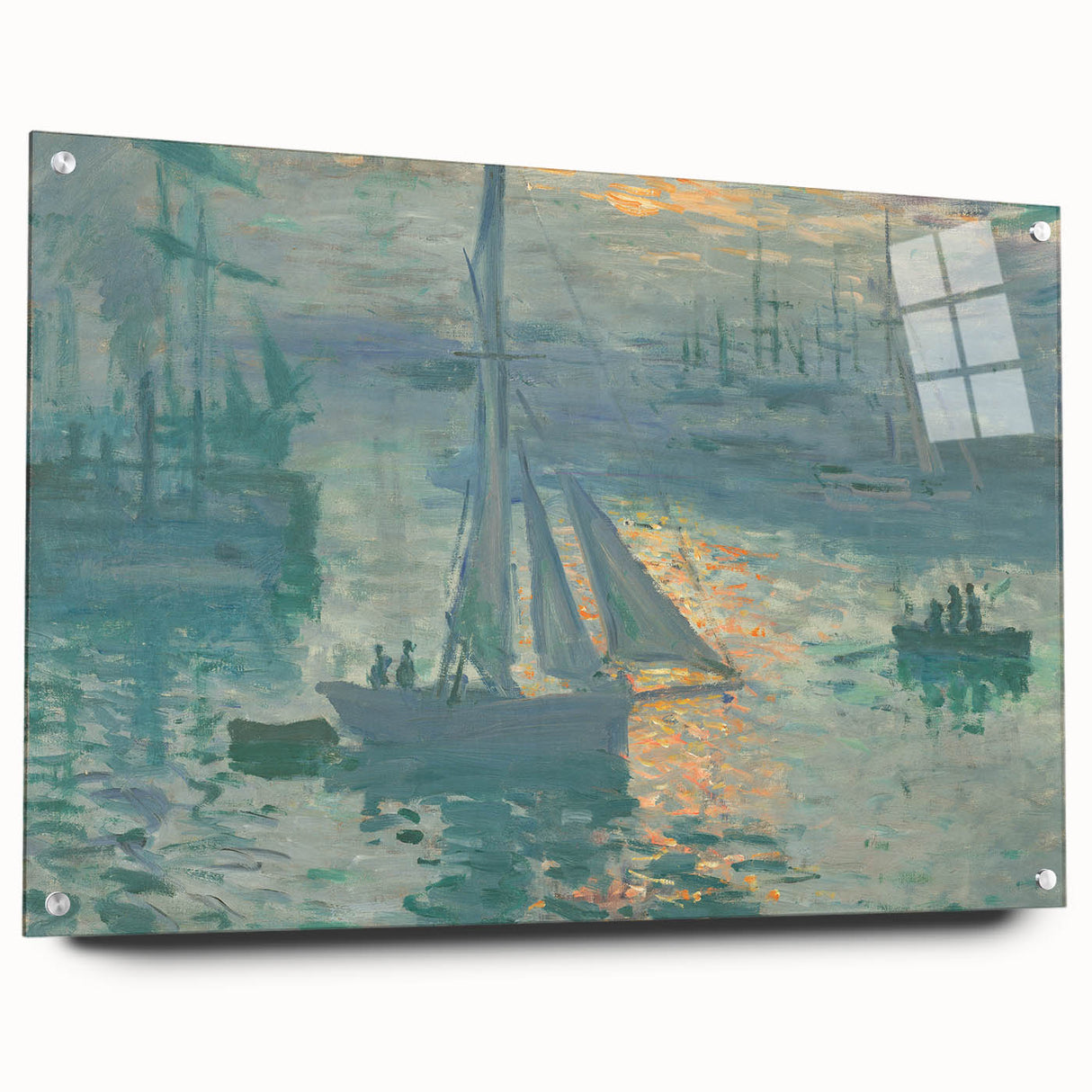Sunset on the Seine: Claude Monet's Impressionist Wall Art Masterpiece