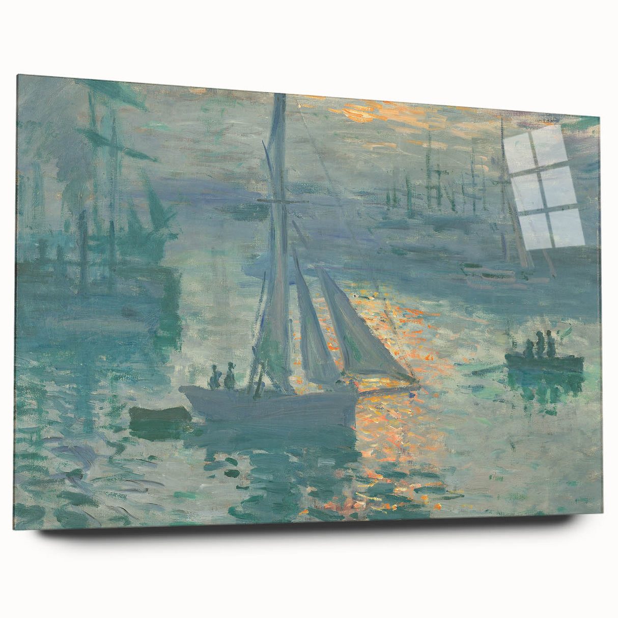 Sunset on the Seine: Claude Monet's Impressionist Wall Art Masterpiece