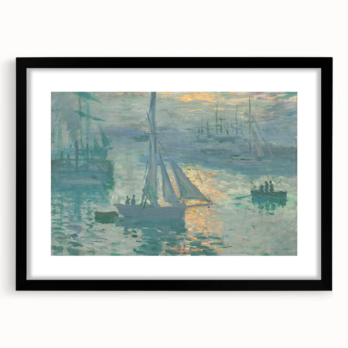 Sunset on the Seine: Claude Monet's Impressionist Wall Art Masterpiece