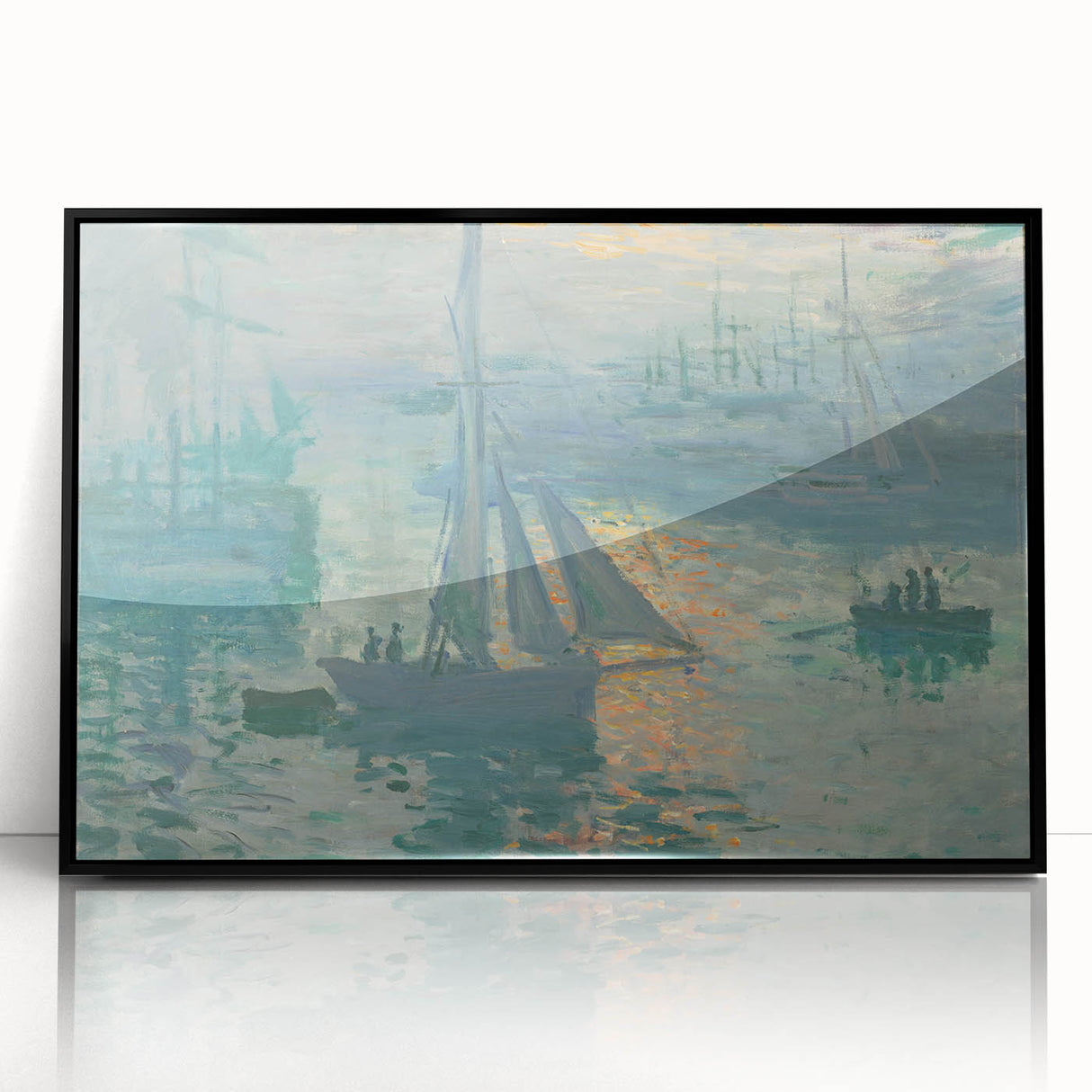 Sunset on the Seine: Claude Monet's Impressionist Wall Art Masterpiece