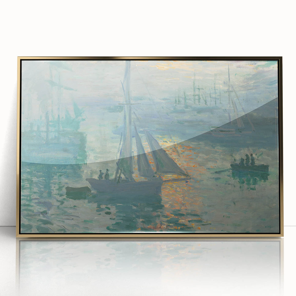 Sunset on the Seine: Claude Monet's Impressionist Wall Art Masterpiece
