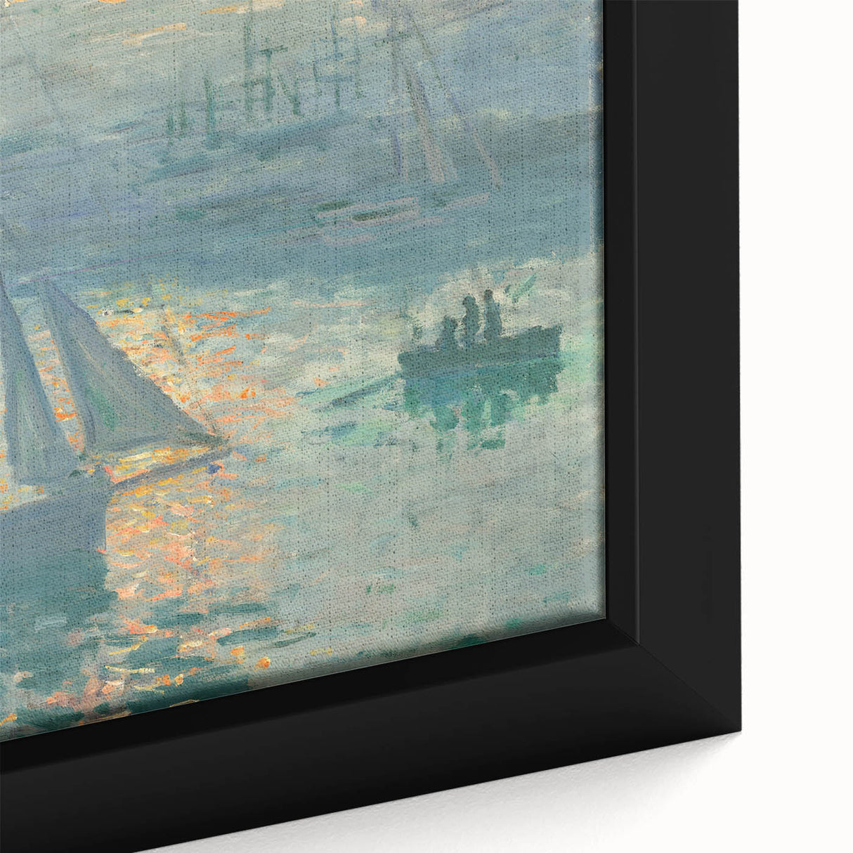 Sunset on the Seine: Claude Monet's Impressionist Wall Art Masterpiece