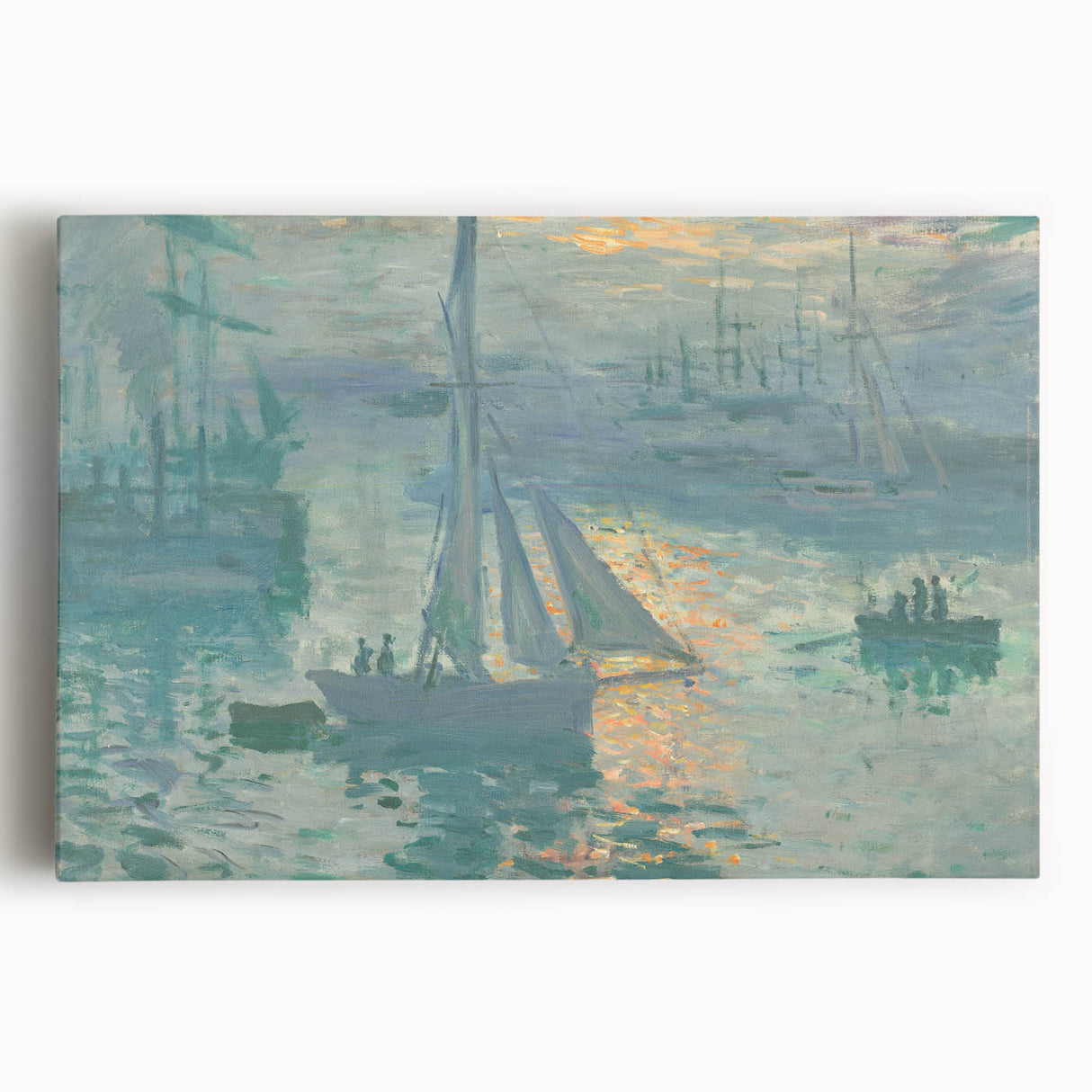 Sunset on the Seine: Claude Monet's Impressionist Wall Art Masterpiece