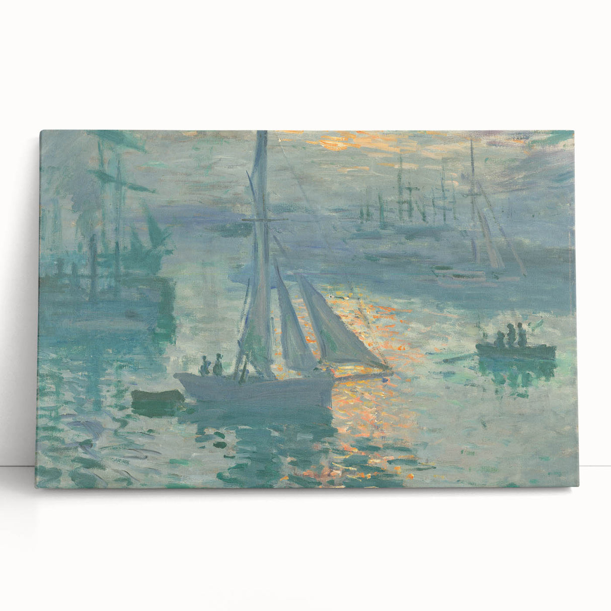 Sunset on the Seine: Claude Monet's Impressionist Wall Art Masterpiece